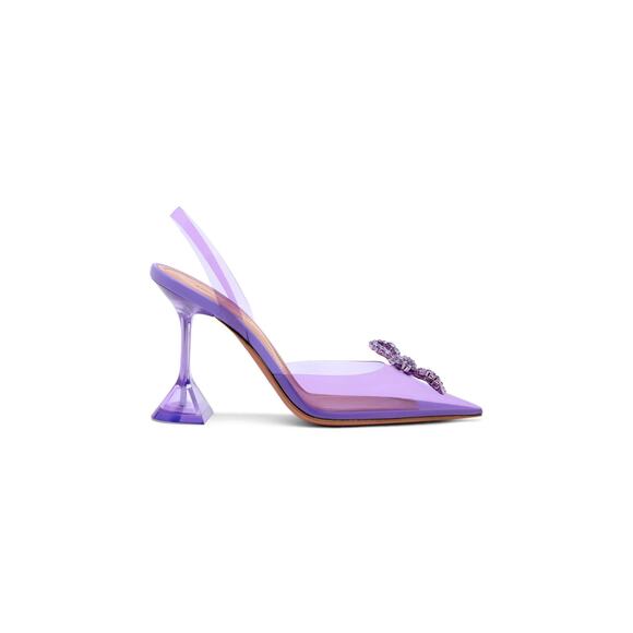 Amina Muaddi Rosie PVC Slingback Pumps Heels IT 37